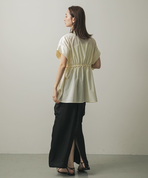 SENSE OF PLACE by URBAN RESEARCH（センスオブプレイスバイアーバンリサーチ）の「ウエストタックチュニックブラウス（シャツ/ブラウス・レディース・ブルー/オフホワイト/ブラック・ONE）」の22枚目の写真