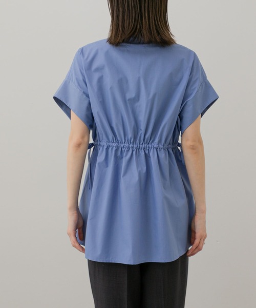 SENSE OF PLACE by URBAN RESEARCH（センスオブプレイスバイアーバンリサーチ）の「ウエストタックチュニックブラウス（シャツ/ブラウス・レディース・ブルー/オフホワイト/ブラック・ONE）」の5枚目の写真