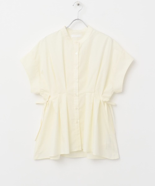 SENSE OF PLACE by URBAN RESEARCH（センスオブプレイスバイアーバンリサーチ）の「ウエストタックチュニックブラウス（シャツ/ブラウス・レディース・ブルー/オフホワイト/ブラック・ONE）」の7枚目の写真