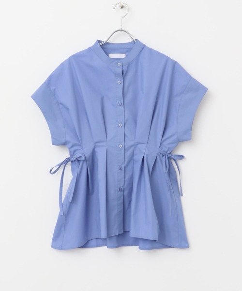 SENSE OF PLACE by URBAN RESEARCH（センスオブプレイスバイアーバンリサーチ）の「ウエストタックチュニックブラウス（シャツ/ブラウス・レディース・ブルー/オフホワイト/ブラック・ONE）」の9枚目の写真