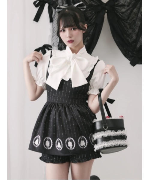 Jamie エーエヌケー(ジェイミーエーエヌケー)の「ゴシックドールセットアップ(ワンピース・レディース・ブラック/ホワイト・M)」の2枚目の写真