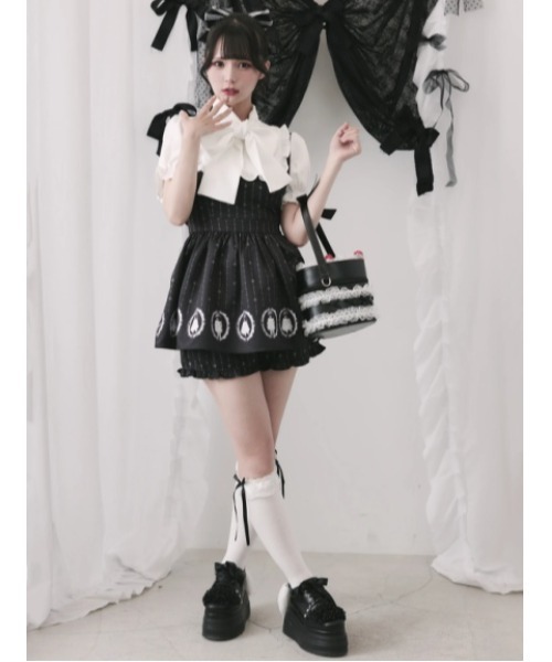 Jamie エーエヌケー(ジェイミーエーエヌケー)の「ゴシックドールセットアップ(ワンピース・レディース・ブラック/ホワイト・M)」の10枚目の写真