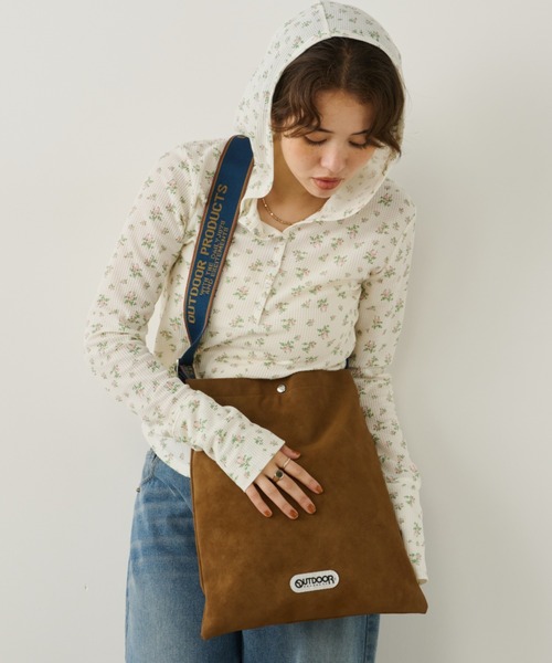 Unitage（ユニテージ）の「※入荷禁止※【OUTDOOR PRODUCTS】Jacquard Tape Tote（トートバッグ・レディース・ブラック/ブラウン・FREE）」の15枚目の写真