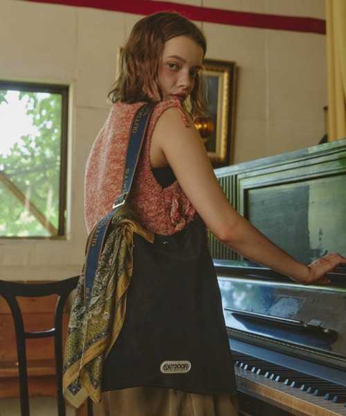 Unitage（ユニテージ）の「※入荷禁止※【OUTDOOR PRODUCTS】Jacquard Tape Tote（トートバッグ・レディース・ブラック/ブラウン・FREE）」の12枚目の写真