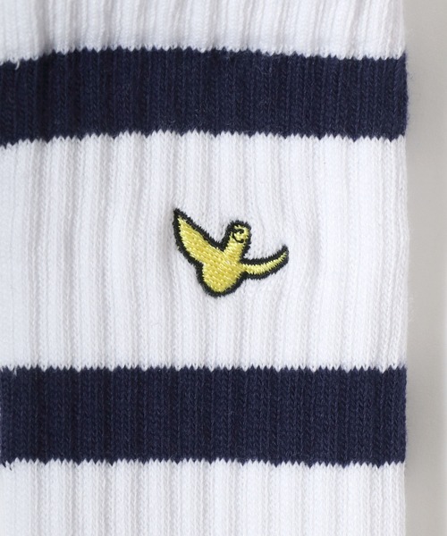 Mark Gonzales（マーク・ゴンザレス）の「MARK GONZALES/マークゴンザレス 3足セット ラインソックス クルーソックス ロングソックス スニーカーソックス 靴下（ソックス/靴下・メンズ・ブラック/ホワイト・25-27CM）」の6枚目の写真