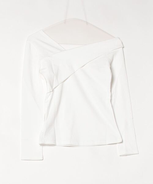 ROOPTOKYO（ループトウキョウ）の「2WAY オフショルデザイン トップス 秋物 秋服 2026年秋冬（Tシャツ/カットソー・レディース・ホワイト/レッド・S/M）」の19枚目の写真
