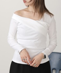 2WAY オフショルデザイン トップス 秋物 秋服 2026年秋冬