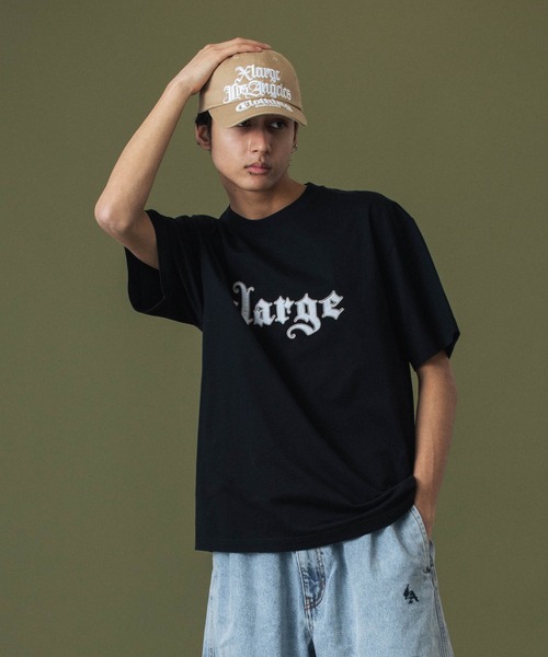 XLARGE（エクストララージ）の「PATCHED LOGO S/S TEE（Tシャツ/カットソー・メンズ・パープル/ホワイト/ブラック・S/M/L/XL）」の10枚目の写真