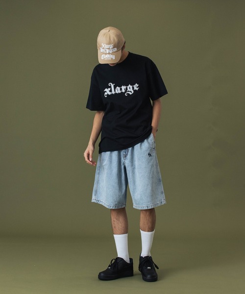 XLARGE（エクストララージ）の「PATCHED LOGO S/S TEE（Tシャツ/カットソー・メンズ・パープル/ホワイト/ブラック・S/M/L/XL）」の11枚目の写真