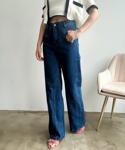 paravion（パラビオン）の「バックリボンデニムパンツ（デニムパンツ・レディース・ブルー・S/M）」の15枚目の写真