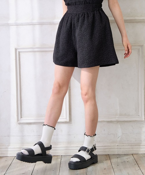 エンボスキュロットパンツ（その他パンツ）｜Amourire girl