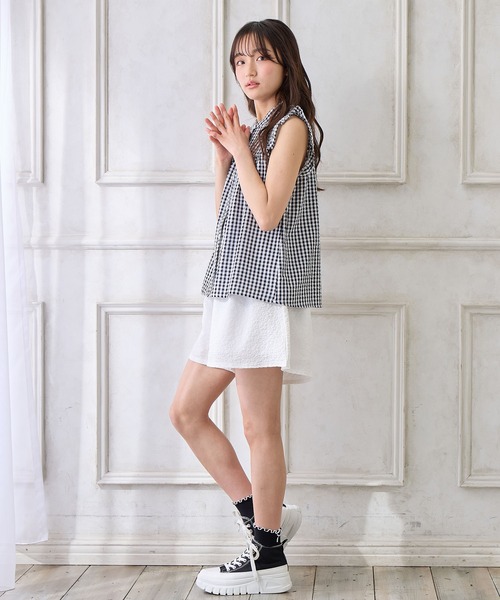 セール】エンボスキュロットパンツ（その他パンツ）｜Amourire girl