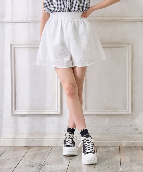 入手困難】shellerシェリエJoliキュロットパンツ - WHITE S