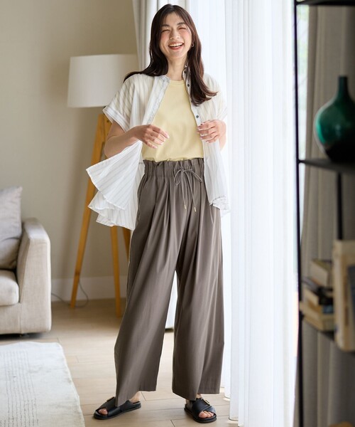 ANY（エニィ）の「半袖ティアードブラウス（シャツ/ブラウス・レディース・グレー系1/ホワイト系1/ネイビー系1・4）」の22枚目の写真