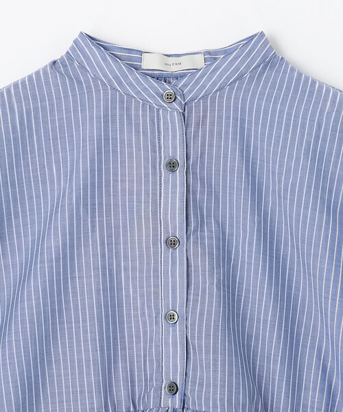 ANY（エニィ）の「半袖ティアードブラウス（シャツ/ブラウス・レディース・グレー系1/ホワイト系1/ネイビー系1・4）」の12枚目の写真