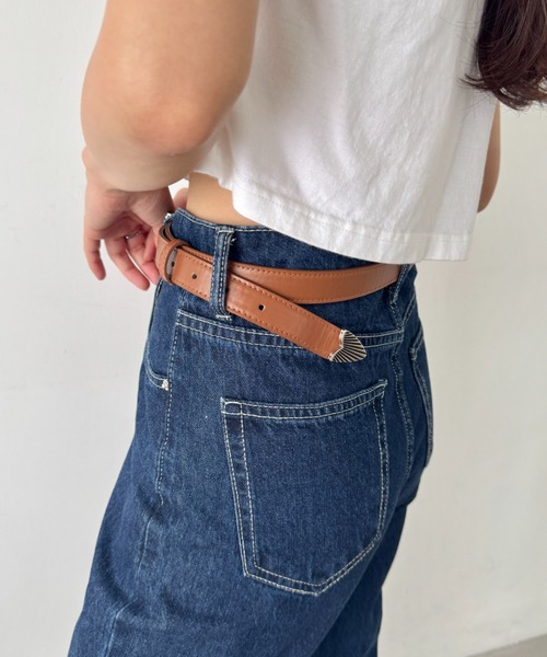 LOVALOT（ラバロット）の「フェイクレザーウエスタンベルト105㎝（ベルト・レディース・ダークブラウン/ブラウン/ブラック・FREE）」の6枚目の写真