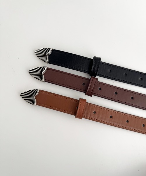 LOVALOT（ラバロット）の「フェイクレザーウエスタンベルト105㎝（ベルト・レディース・ダークブラウン/ブラウン/ブラック・FREE）」の8枚目の写真