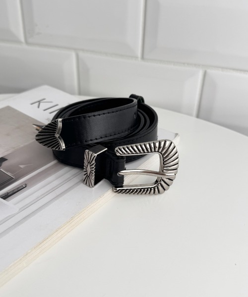 LOVALOT（ラバロット）の「フェイクレザーウエスタンベルト105㎝（ベルト・レディース・ダークブラウン/ブラウン/ブラック・FREE）」の9枚目の写真