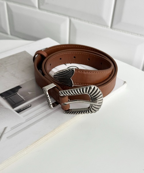 LOVALOT（ラバロット）の「フェイクレザーウエスタンベルト105㎝（ベルト・レディース・ダークブラウン/ブラウン/ブラック・FREE）」の10枚目の写真