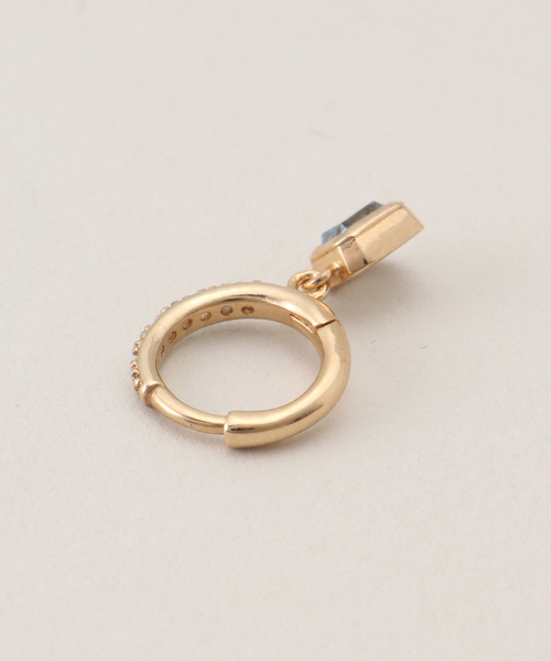 journal standard L'essage（ジャーナルスタンダードレサージュ）の「【NOUVEL AMOUR/ヌーベルアムール】MINI HOOP EMMA(SINGLE)：ピアス（片耳用）（ピアス（片耳用）・レディース・ゴールド・FREE）」の2枚目の写真