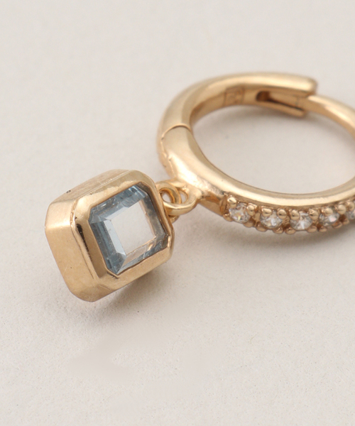 journal standard L'essage（ジャーナルスタンダードレサージュ）の「【NOUVEL AMOUR/ヌーベルアムール】MINI HOOP EMMA(SINGLE)：ピアス（片耳用）（ピアス（片耳用）・レディース・ゴールド・FREE）」の5枚目の写真