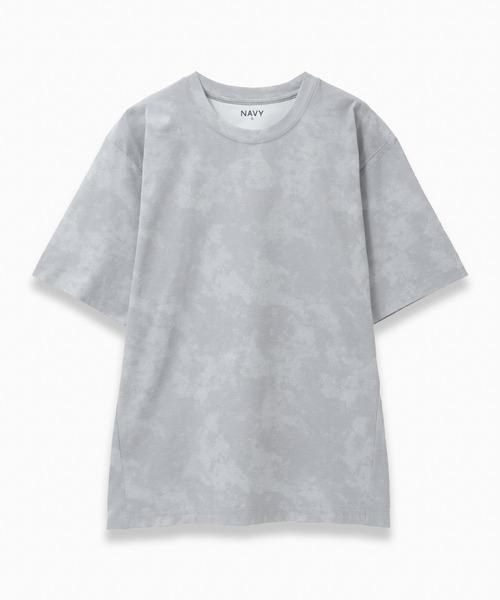 NAVY(ネイビー)の「NAVY 【接触冷感・吸水速乾】ドライストレッチ総柄Tシャツ(Tシャツ/カットソー・メンズ・ネイビー/ブルー/ライトグレー/ブラック・XL/L/M/S)」の7枚目の写真