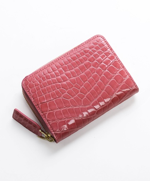 クロコダイル ミニ財布 本革 シャイニング（財布）｜sankyo