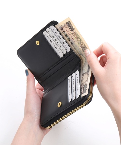 新品未使用品　シャイニングソウル クロコダイル ミニ財布 本革 シャイニング（財布）｜sankyo shokai