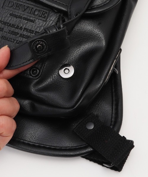 DEVICE(デバイス)の「DEVICE strong 2way レッグポーチ(ショルダーバッグ・メンズ・ブラック/ブラウン・FREE)」の11枚目の写真
