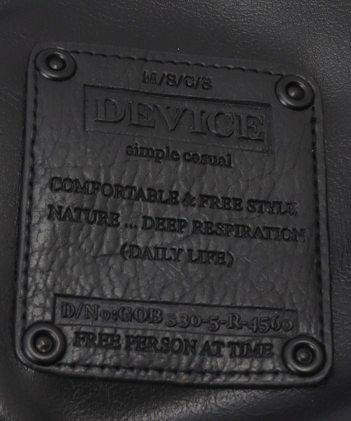 DEVICE(デバイス)の「DEVICE strong 2way レッグポーチ(ショルダーバッグ・メンズ・ブラック/ブラウン・FREE)」の3枚目の写真