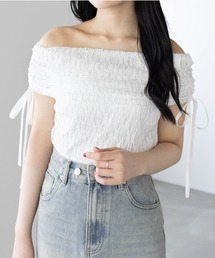 clear | サイドドロストレースオフショルカットソー[着回し抜群 大人 カジュアル]≪SS新作≫(Tシャツ/カットソー)