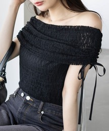 clear | サイドドロストレースオフショルカットソー[着回し抜群 大人 カジュアル]≪SS新作≫(Tシャツ/カットソー)