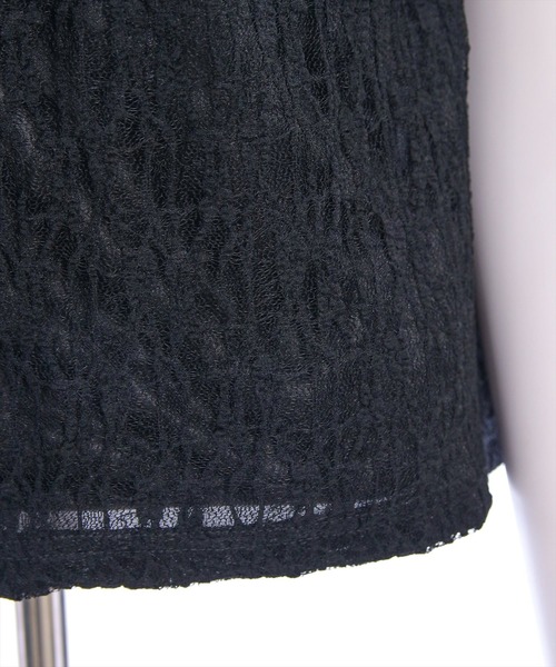 clear（クリア）の「サイドドロストレースオフショルカットソー[着回し抜群 大人 カジュアル]≪SS新作≫（Tシャツ/カットソー・レディース・オフホワイト/ブラック・F）」の7枚目の写真