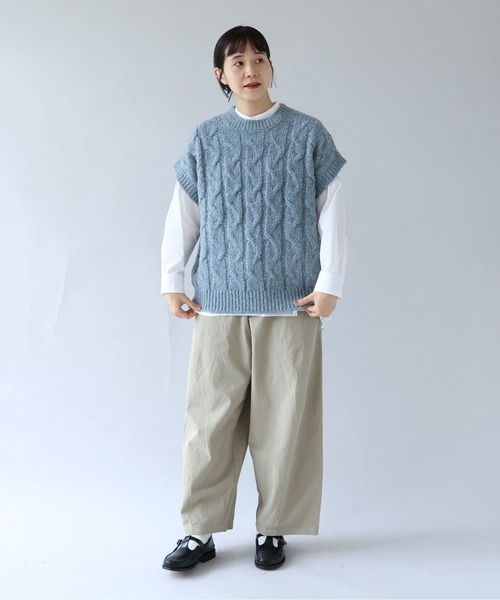 セール】強撚コットン近江晒コクーンパンツ（その他パンツ）｜yuni