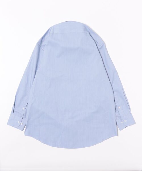 TOKYO SHIRTS（トウキョウシャツ）の「形態安定ノンアイロン ワイド 長袖ビジネスワイシャツ（ビジネスシャツ・メンズ・ブルー・首回り37cm-裄丈80cm/首回り37cm-裄丈84cm/首回り39cm-裄丈80cm/首回り39cm-裄丈84cm/首回り41cm-裄丈82cm/首回り41cm-裄丈86cm/首回り42cm-裄丈82cm/首回り42cm-裄丈86cm/首回り43cm-裄丈82cm/首回り43cm-裄丈86cm）」の7枚目の写真