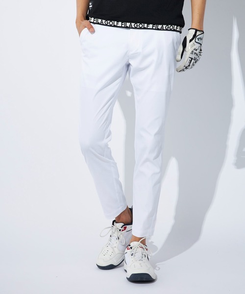 FILA GOLF(フィラゴルフ )の「【NET限定】9分丈テーパードパンツ(その他パンツ・メンズ・ブラック/ネイビー/ホワイト・90/86/82/78)」の2枚目の写真