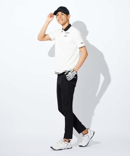 FILA GOLF(フィラゴルフ )の「【NET限定】9分丈テーパードパンツ(その他パンツ・メンズ・ブラック/ネイビー/ホワイト・90/86/82/78)」の4枚目の写真