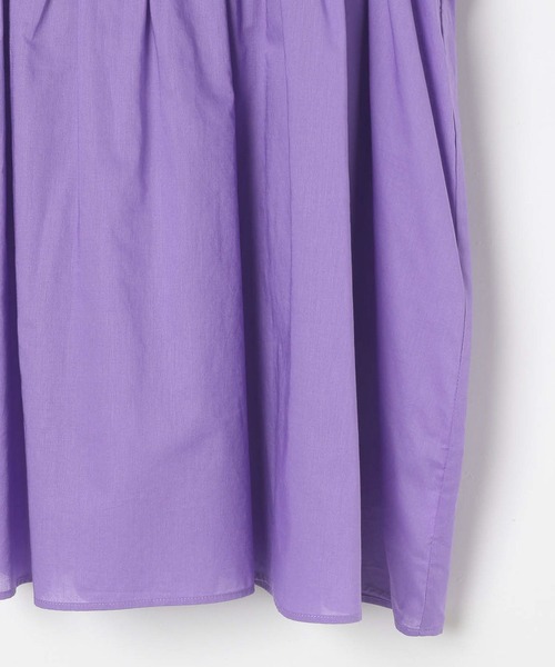 LEPSIM（レプシィム）の「コットンボイルノースリブラウス　575317（シャツ/ブラウス・レディース・ブラック/オフホワイト/ベージュ/パープル・FREE）」の8枚目の写真