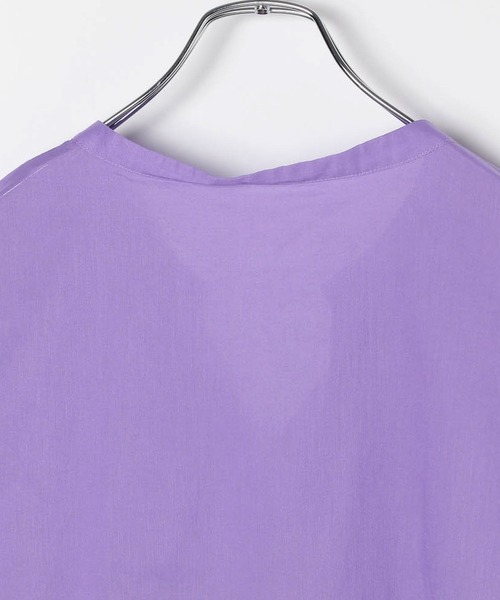 LEPSIM（レプシィム）の「コットンボイルノースリブラウス　575317（シャツ/ブラウス・レディース・ブラック/オフホワイト/ベージュ/パープル・FREE）」の9枚目の写真