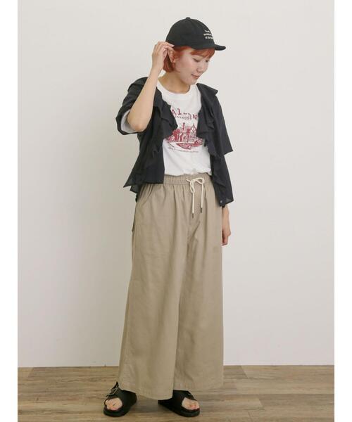 Samansa Mos2（サマンサ モスモス）の「フリルカラーブラウス（シャツ/ブラウス・レディース・オフホワイト/ブルー/ブラック/オレンジ・F）」の8枚目の写真