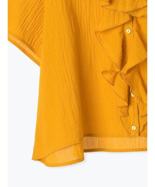 Samansa Mos2（サマンサ モスモス）の「フリルカラーブラウス（シャツ/ブラウス・レディース・オフホワイト/ブルー/ブラック/オレンジ・F）」の21枚目の写真