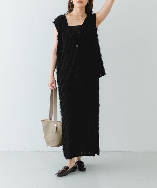 RODE SKO(ロデスコ)の「『別注』BEAURE×RODESKO カウレザー2ベルトバケツバッグ(ショルダーバッグ・レディース・ブラック/ベージュ・ONE)」の7枚目の写真