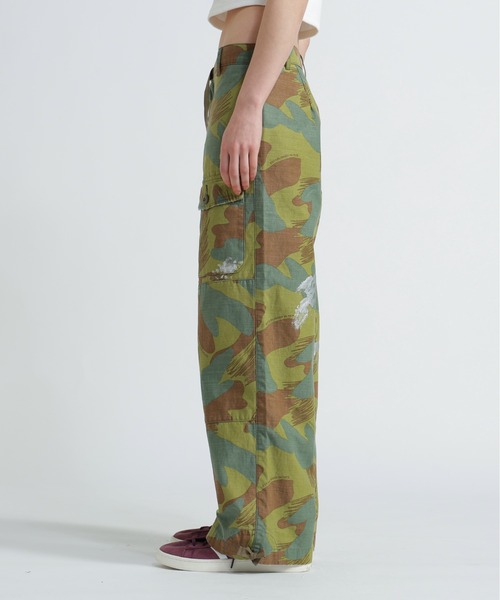 AVIREX（アヴィレックス）の「CAMOUFLAGE CARGO LONG PANTS/カモフラージュカーゴロングパンツ（カーゴパンツ・レディース・ブラック/オリーブ・M/S）」の9枚目の写真