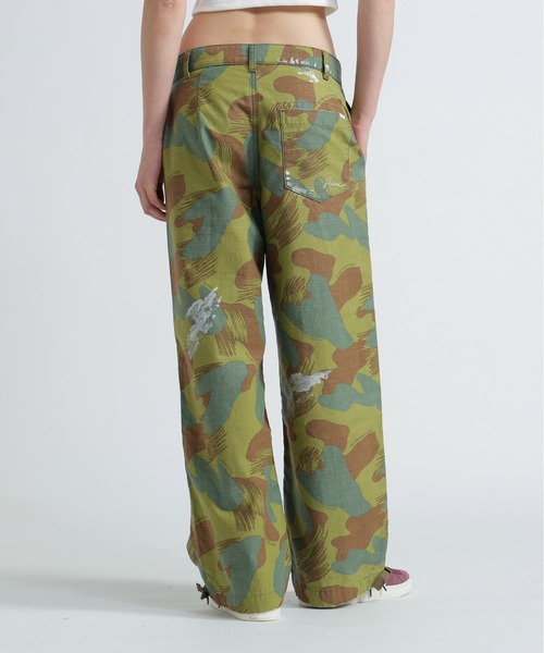 AVIREX（アヴィレックス）の「CAMOUFLAGE CARGO LONG PANTS/カモフラージュカーゴロングパンツ（カーゴパンツ・レディース・ブラック/オリーブ・M/S）」の10枚目の写真