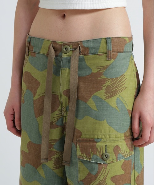 AVIREX（アヴィレックス）の「CAMOUFLAGE CARGO LONG PANTS/カモフラージュカーゴロングパンツ（カーゴパンツ・レディース・ブラック/オリーブ・M/S）」の11枚目の写真