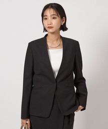 あー　グリーンレーベルリラクシング　パンツスーツ　ノーカラー　ジャケット UNITED ARROWS green label relaxing - グリーンレーベル
