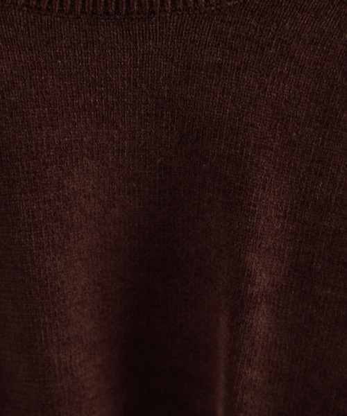 SALON adam et rope'（サロン アダム エ ロペ）の「クロップドプルオーバー-CreamyCotton /クリーミーコットン-（スウェット・レディース・オフホワイト/ブラウン/ブラック・FREE）」の5枚目の写真