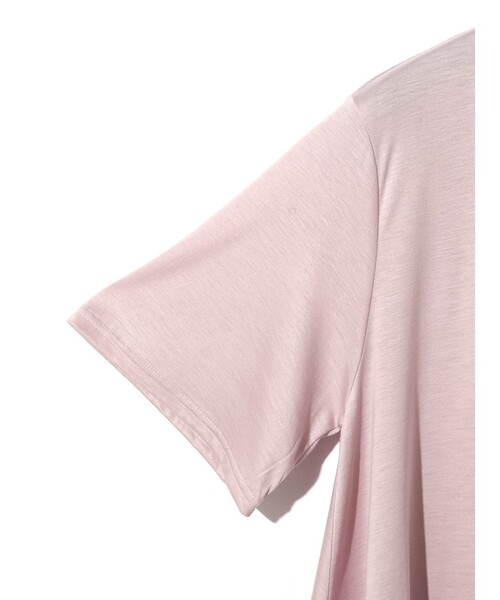 MIDIUMISOLID（ミディウミソリッド）の「MIDIUMISOLID クルーネックAラインプルオーバー（Tシャツ/カットソー・レディース・ライトブルー/ブラック/オフホワイト/ピンク・FREE）」の18枚目の写真
