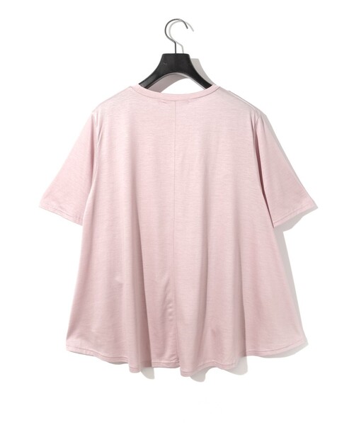 MIDIUMISOLID（ミディウミソリッド）の「MIDIUMISOLID クルーネックAラインプルオーバー（Tシャツ/カットソー・レディース・ライトブルー/ブラック/オフホワイト/ピンク・FREE）」の20枚目の写真