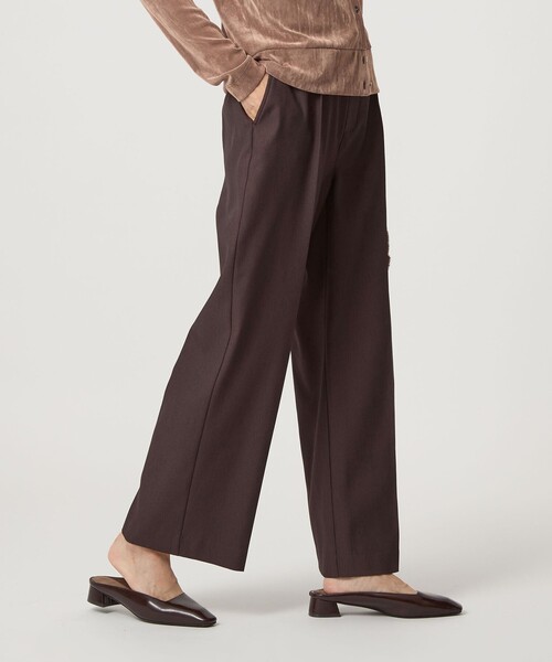green label relaxing（グリーンレーベルリラクシング）の「［size SHORT/TALLあり］ニーハイフレアパンツ（その他パンツ・レディース・ナチュラル/その他2/その他1/モカ/ダークグレー/ブラウン・TALL/40/38/36/34/SHORT）」の19枚目の写真